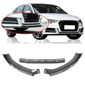 For 17-20 Audi A3 S Line S3 8V Front Splitter Carbon Fiber Look